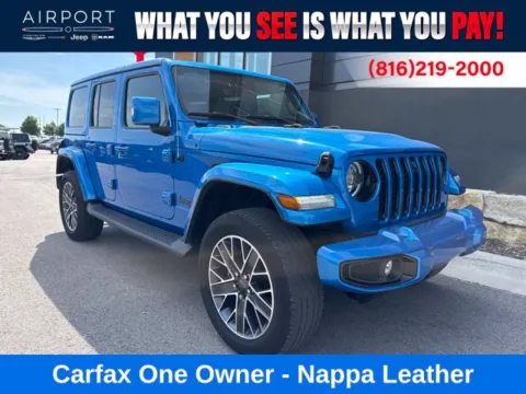 Blue 2023 Jeep Wrangler Sahara 4xe for sale in Platte City, MO