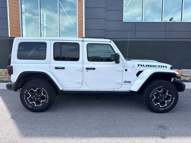 Used 2023 Jeep Wrangler 4xe Rubicon 4XE with VIN 1C4JJXR60PW625703 for sale in Kansas City