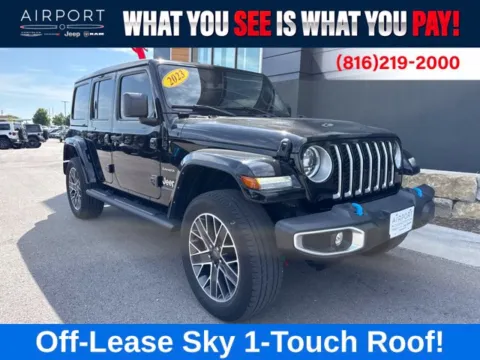 Black 2023 Jeep Wrangler Sahara 4xe for sale in Platte City, MO