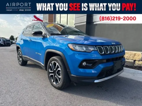 Blue 2022 Jeep Compass Limited for sale in Platte City, MO