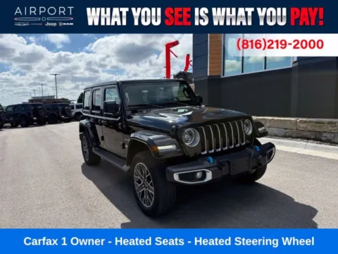 Black 2023 Jeep Wrangler Sahara 4xe for sale in Platte City, MO