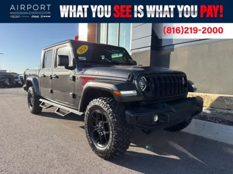 Gray 2024 Jeep Gladiator Willys for sale in Platte City, MO