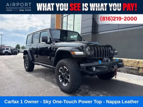 Black 2024 Jeep Wrangler Rubicon X 4xe for sale in Platte City, MO