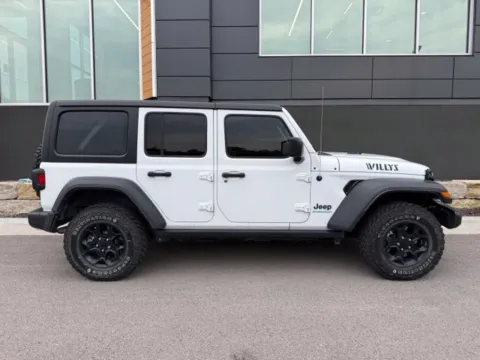 Photos of 2023 Jeep Wrangler Willys 4xe for sale in Platte City, MO at Airport Chrysler Dodge Jeep Ram