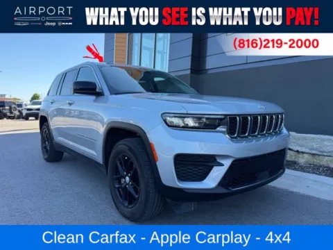 Silver 2024 Jeep Grand Cherokee Laredo X for sale in Platte City, MO