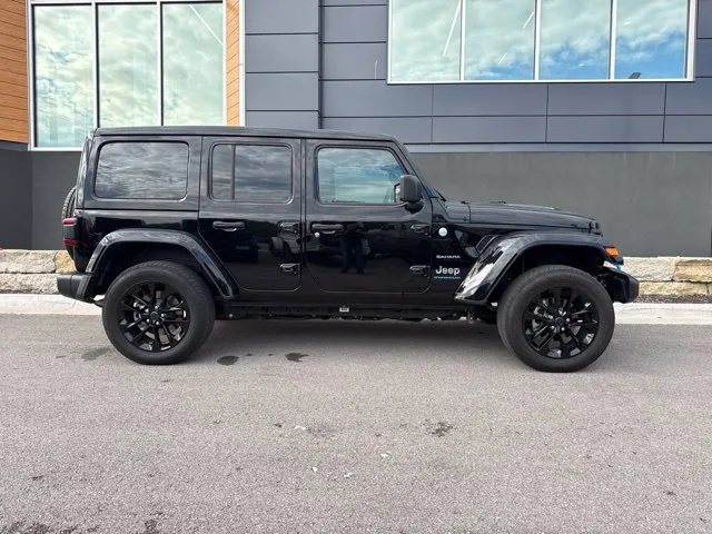 Used 2024 Jeep Wrangler 4xe Sahara 4XE with VIN 1C4RJXP69RW127251 for sale in Kansas City