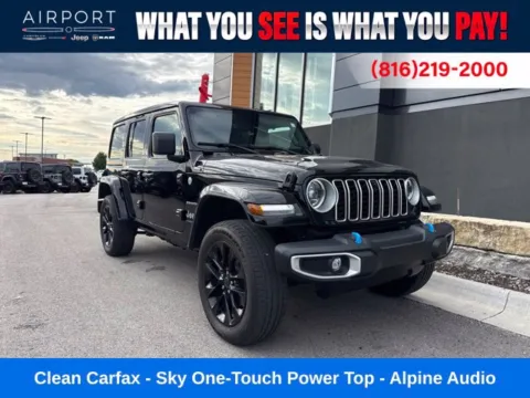 Black 2024 Jeep Wrangler Sahara 4xe for sale in Platte City, MO