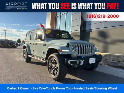 Gray 2023 Jeep Wrangler Sahara 4xe for sale in Platte City, MO