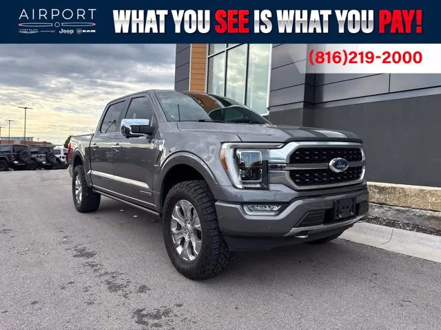 Gray 2021 Ford F-150 Platinum for sale in Platte City, MO