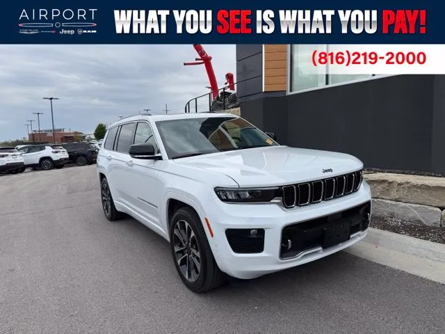 White 2023 Jeep Grand Cherokee L Overland for sale in Platte City, MO