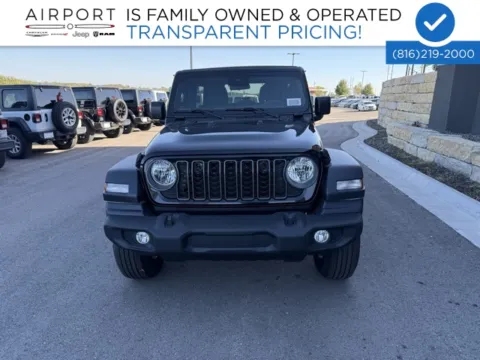 Black 2025 Jeep Wrangler Sport S for sale in Platte City, MO