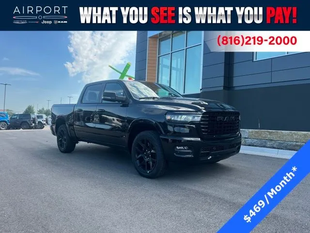 Black 2026 Ram 1500 Laramie for sale in Platte City, MO