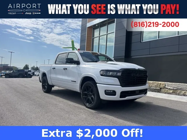 White 2026 Ram 1500 Laramie for sale in Platte City, MO