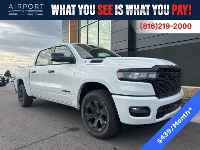 White 2026 Ram 1500 Big Horn/Lone Star for sale in Platte City, MO