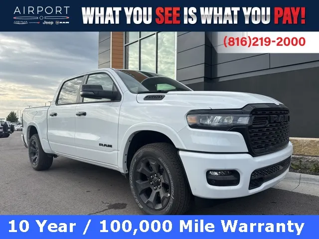 White 2026 Ram 1500 Big Horn/Lone Star for sale in Platte City, MO