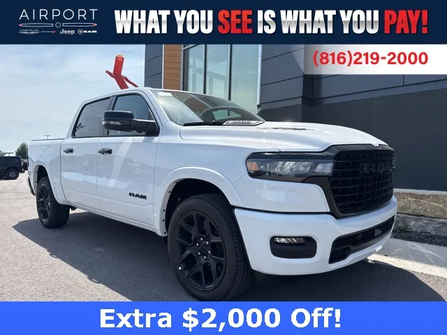 White 2026 Ram 1500 Laramie for sale in Platte City, MO