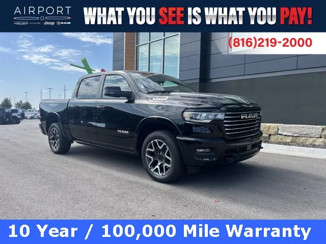 Black 2026 Ram 1500 Laramie for sale in Platte City, MO
