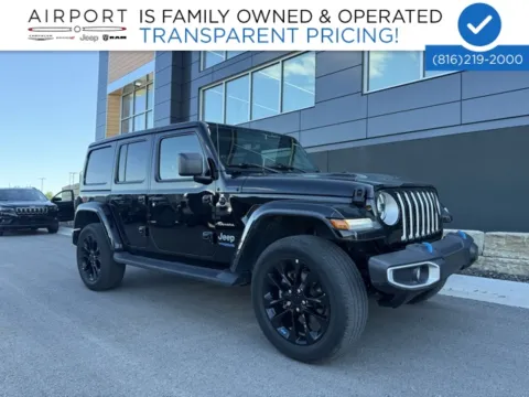 Black 2022 Jeep Wrangler Unlimited Sahara 4xe for sale in Platte City, MO
