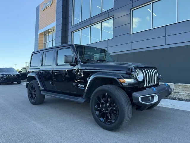 Black 2022 Jeep Wrangler Unlimited Sahara 4xe for sale in Platte City, MO