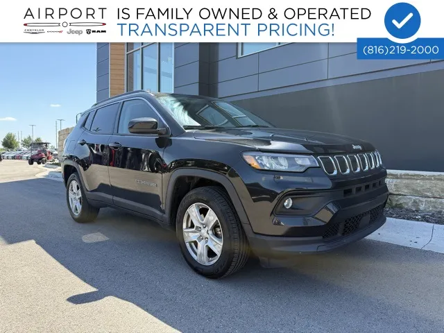 Used 2022 Jeep Compass Latitude with VIN 3C4NJDBB2NT181279 for sale in Kansas City