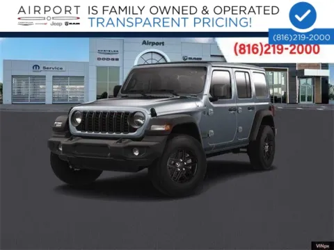 Gray 2025 Jeep Wrangler Sport S for sale in Platte City, MO