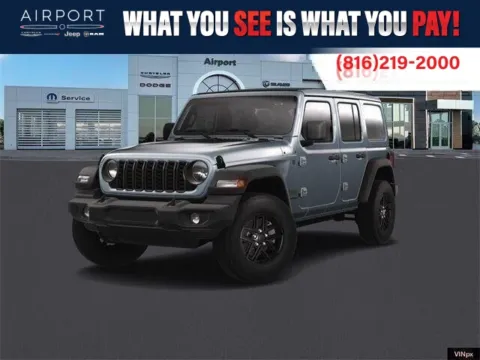 Gray 2025 Jeep Wrangler Sport S for sale in Platte City, MO
