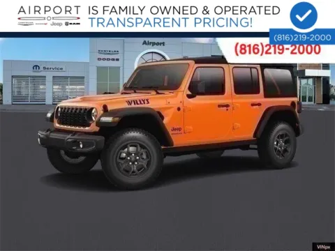 Orange 2025 Jeep Wrangler Willys for sale in Platte City, MO