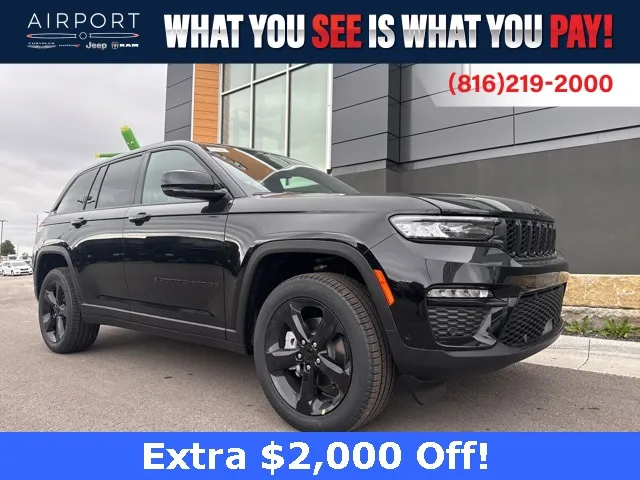 Black 2025 Jeep Grand Cherokee Limited for sale in Platte City, MO