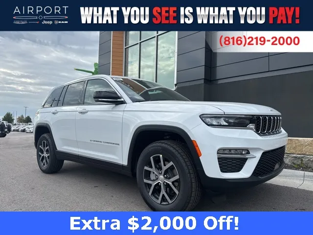 White 2025 Jeep Grand Cherokee Limited for sale in Platte City, MO