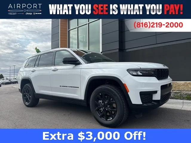 White 2025 Jeep Grand Cherokee L Altitude X for sale in Platte City, MO