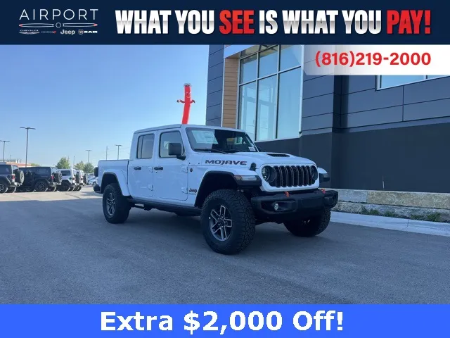 White 2025 Jeep Gladiator Mojave for sale in Platte City, MO