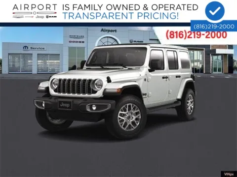 White 2025 Jeep Wrangler Sahara for sale in Platte City, MO
