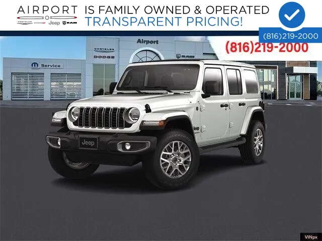 White 2025 Jeep Wrangler Sahara for sale in Platte City, MO
