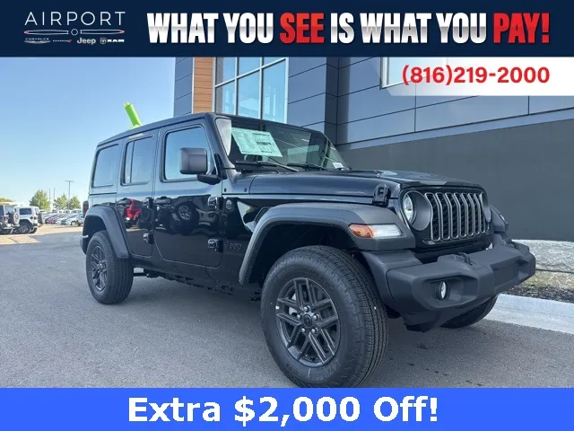 Black 2025 Jeep Wrangler Sport S for sale in Platte City, MO