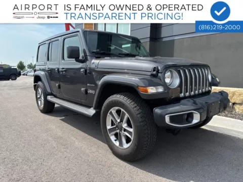 Gray 2020 Jeep Wrangler Unlimited Sahara for sale in Platte City, MO