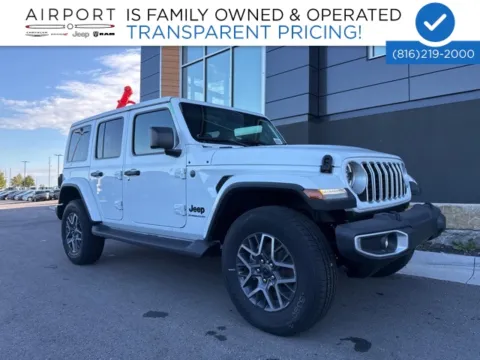 White 2025 Jeep Wrangler Sahara for sale in Platte City, MO