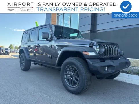 Gray 2025 Jeep Wrangler Sport S for sale in Platte City, MO