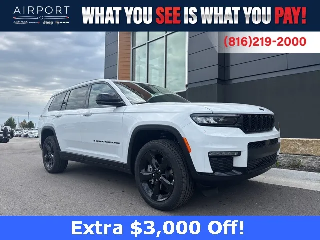 White 2025 Jeep Grand Cherokee L Limited for sale in Platte City, MO