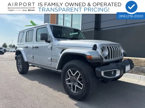 Silver 2024 Jeep Wrangler Sahara for sale in Platte City, MO