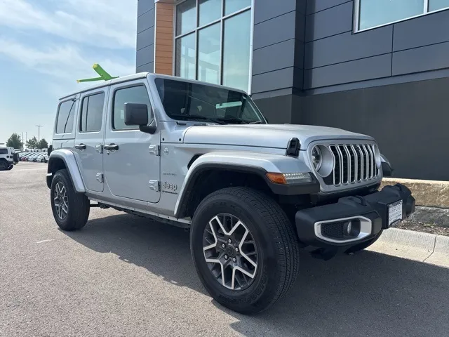 Silver 2024 Jeep Wrangler Sahara for sale in Platte City, MO