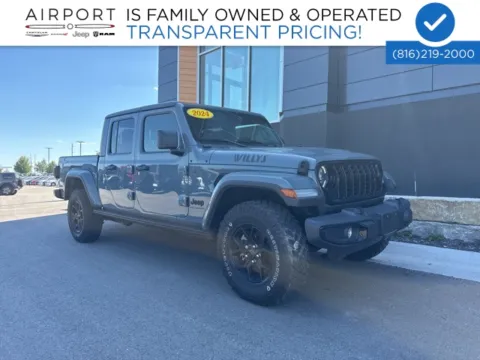 Gray 2024 Jeep Gladiator Willys for sale in Platte City, MO