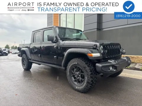 Black 2024 Jeep Gladiator Willys for sale in Platte City, MO