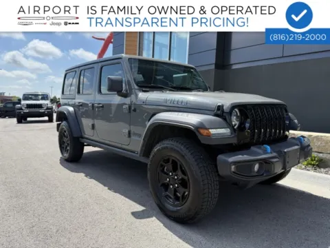 Gray 2023 Jeep Wrangler Base 4xe for sale in Platte City, MO