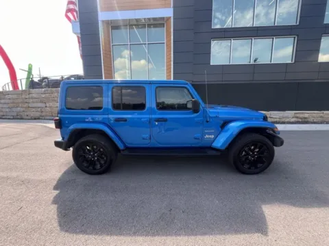 Photos of 2022 Jeep Wrangler Unlimited Sahara 4xe for sale in Platte City, MO at Airport Chrysler Dodge Jeep Ram