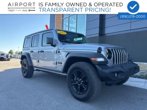Silver 2021 Jeep Wrangler Unlimited Sport Altitude for sale in Platte City, MO
