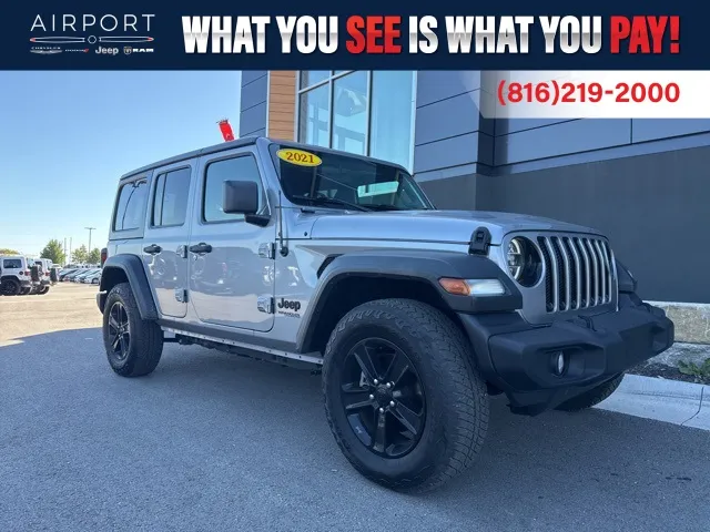 Silver 2021 Jeep Wrangler Unlimited Sport Altitude for sale in Platte City, MO