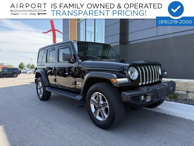 Used 2021 Jeep Wrangler Unlimited Altitude with VIN 1C4HJXDN2MW761047 for sale in Kansas City