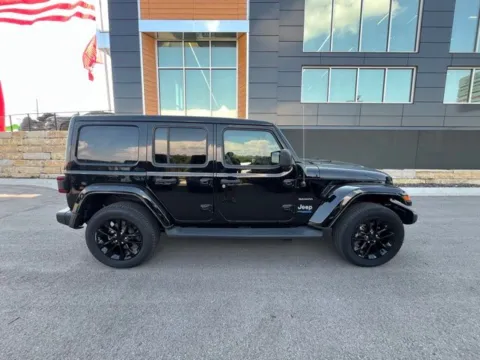 Photos of 2021 Jeep Wrangler Unlimited Sahara 4xe for sale in Platte City, MO at Airport Chrysler Dodge Jeep Ram