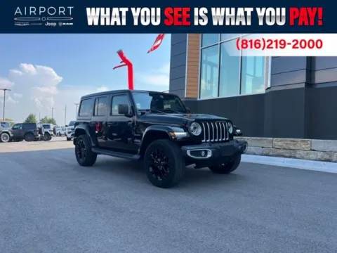Black 2021 Jeep Wrangler Unlimited Sahara 4xe for sale in Platte City, MO