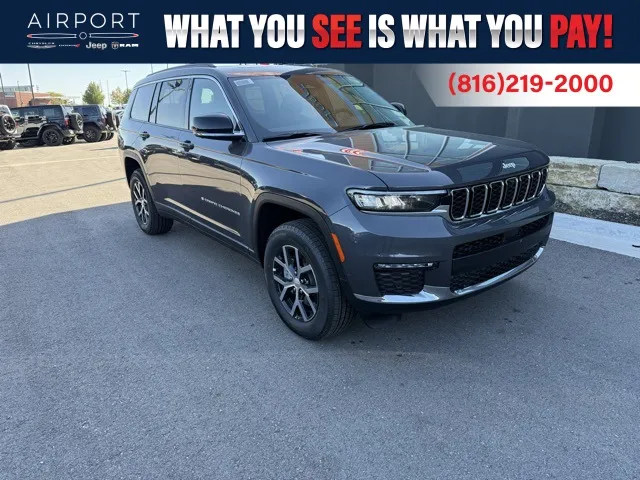 Gray 2025 Jeep Grand Cherokee L Limited for sale in Platte City, MO